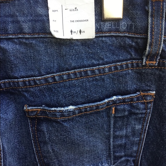 Current Elliott frayed hem unisex fit jeans 28 25 - Picture 7 of 8